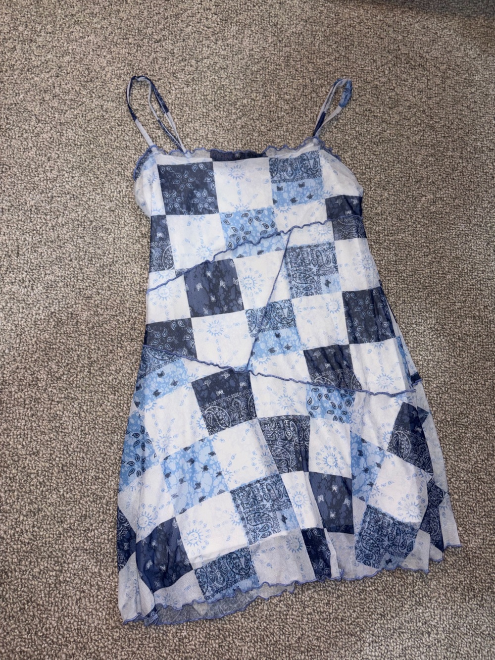Urban Outfitters blue flowy dress